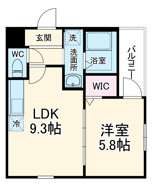 フジパレス大和田Ⅲ番館の間取り