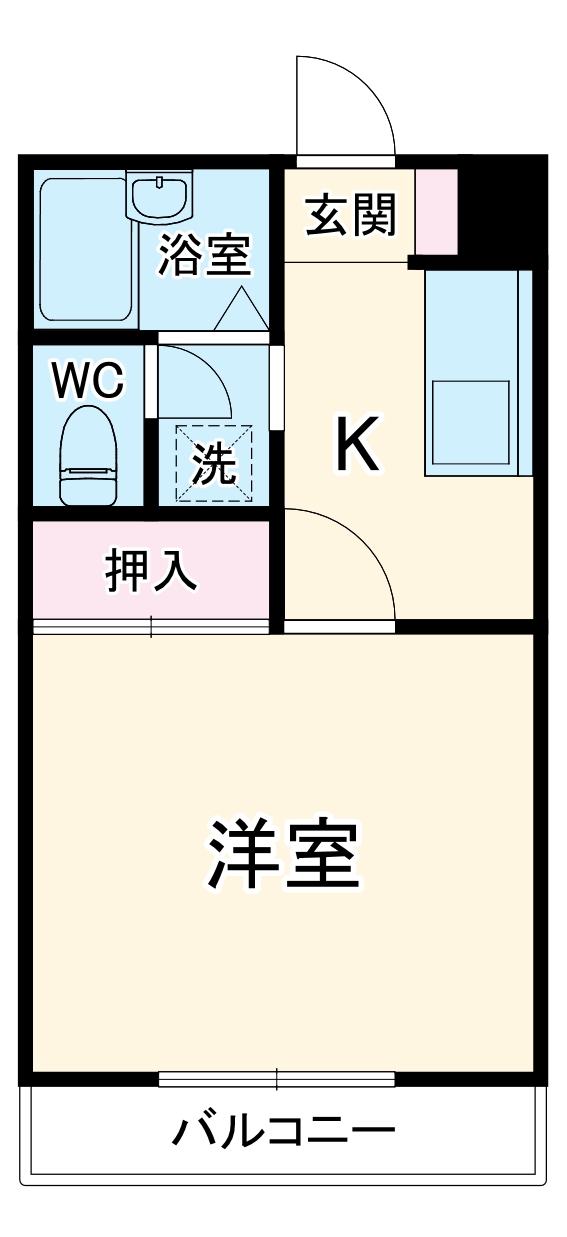 エクセルコート服部の間取り