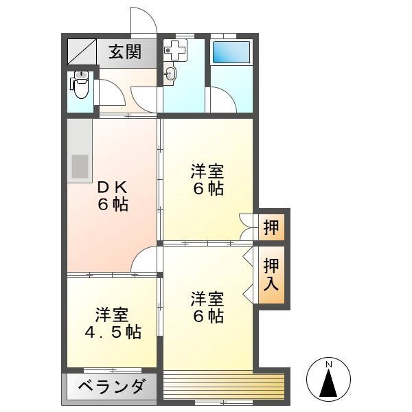 コーポ菊川の間取り