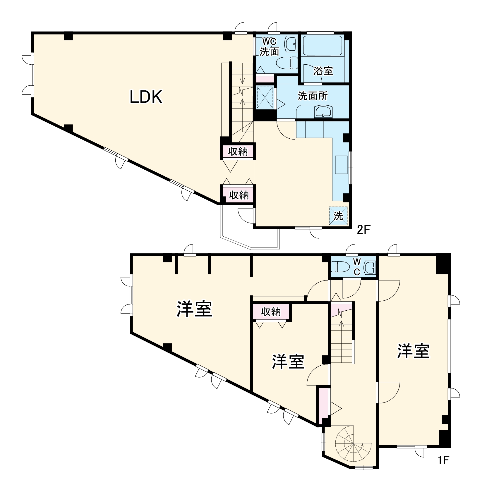 根岸旭台戸建ての間取り