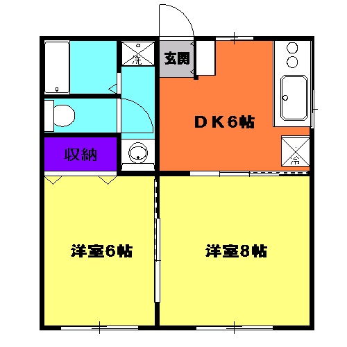 コーポ広野の間取り