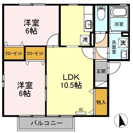 グレース富士見　Ａの間取り