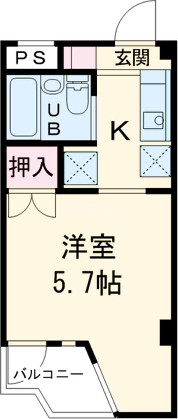 セゾンアネックス富浜の間取り