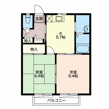 リバティー今沢の間取り