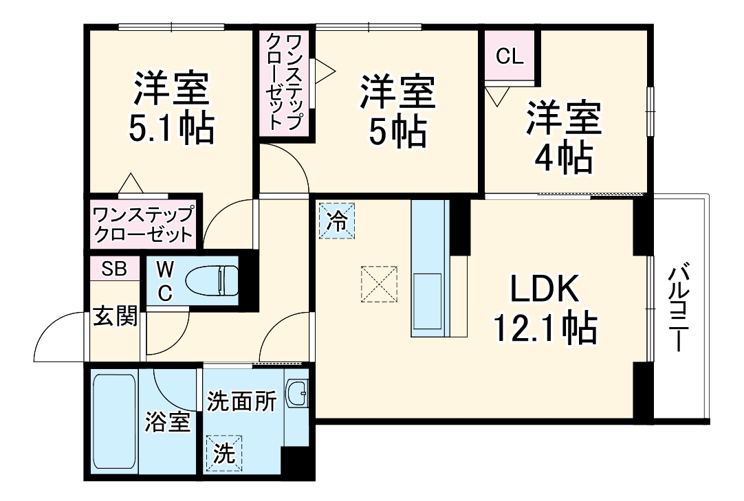 アクシスの間取り