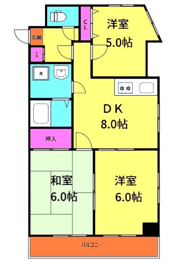 プラタトミオカの間取り