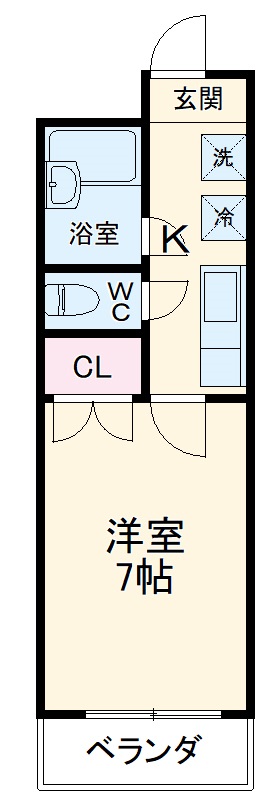 シティコート田辺の間取り