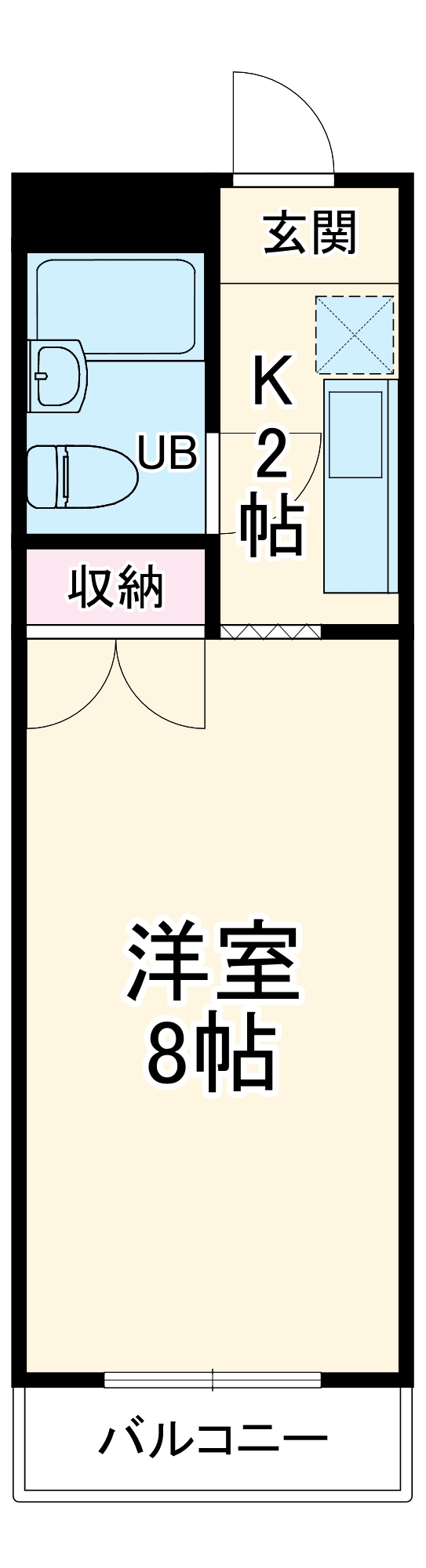 愛知カレッジタウン D棟の間取り