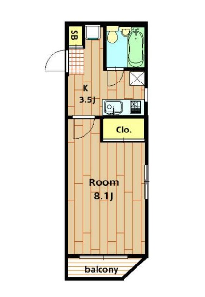 ピジョン田中の間取り