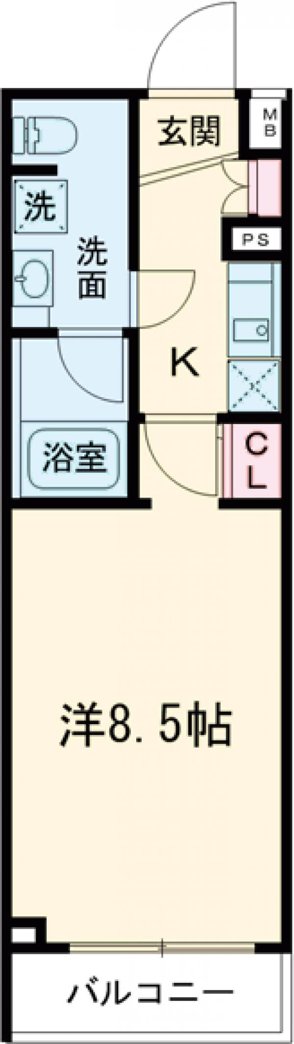AXAS明大前の間取り