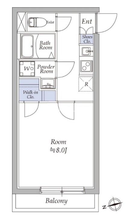 アトリオフラッツ奥沢の間取り