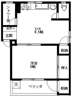 学大マンションの間取り