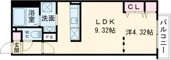 グレージュ大橋の間取り