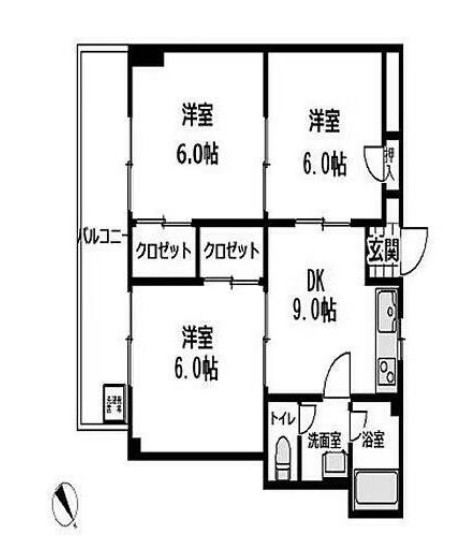 福地ビルの間取り