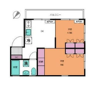 春日ハイツの間取り