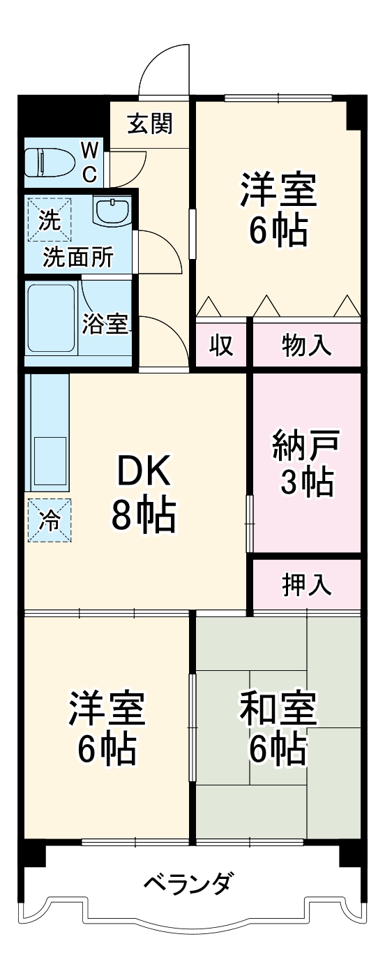 杉浦マンションの間取り