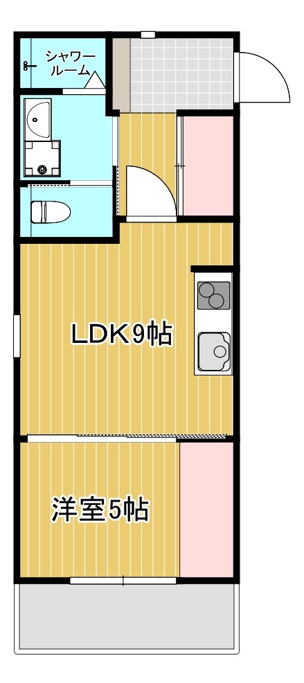 (仮称)和田町賃貸マンション新築の間取り