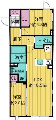 レガシア池袋立教西の間取り
