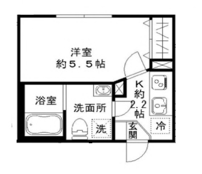 STRIPES東大井の間取り