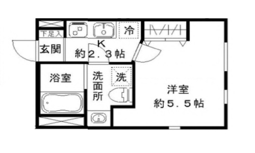 STRIPES東大井の間取り