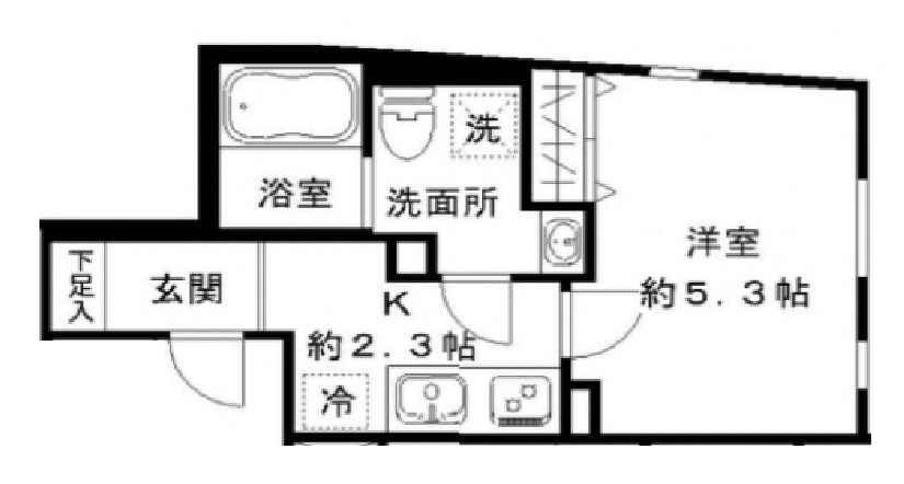 STRIPES東大井の間取り