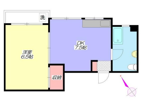 弥生町ビレッジの間取り