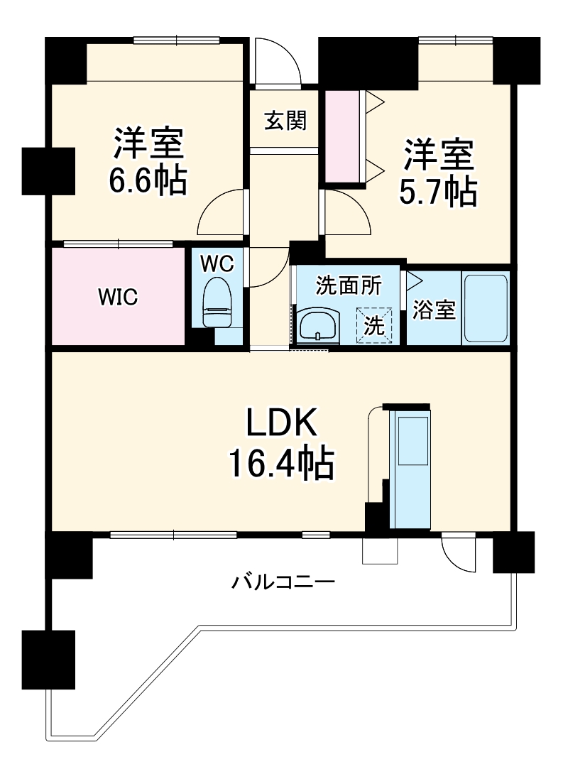 ソレアード鶴見の間取り