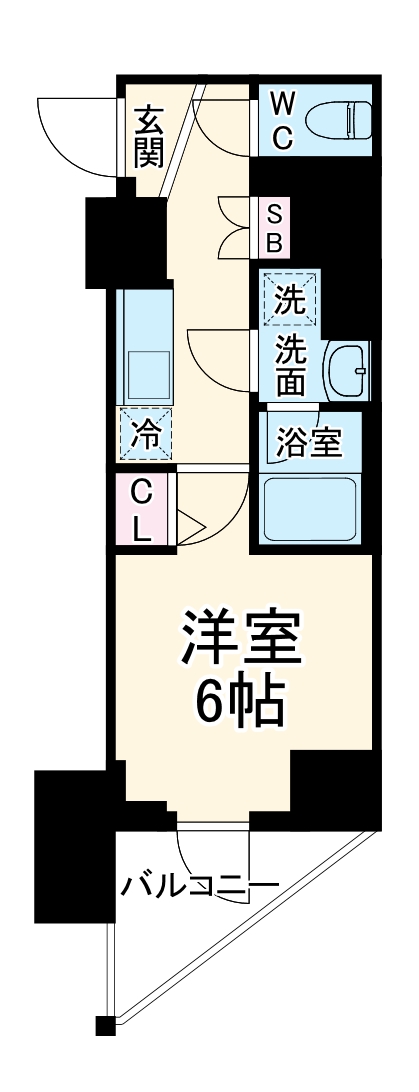 ティモーネ横浜サウスの間取り