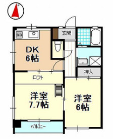 富塚アクシスの間取り