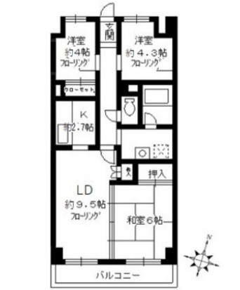 カサグランデ大宮の間取り