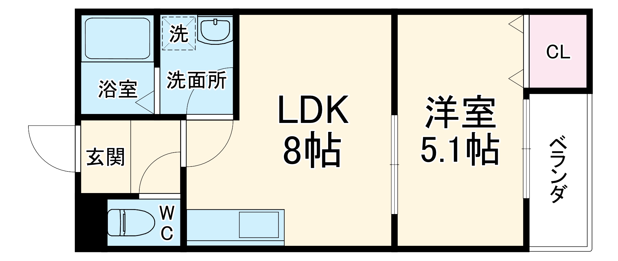 COURTYARD Shimbashiの間取り