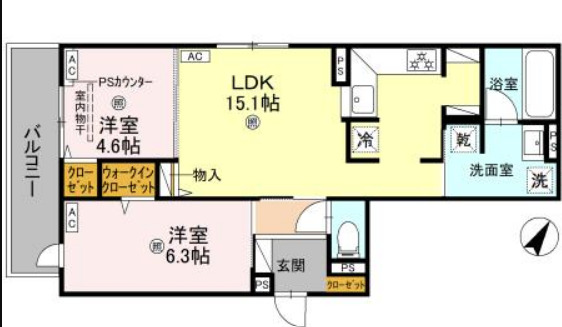 D-residence大島町の間取り