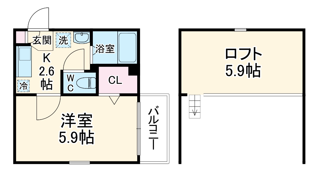 プリムス大宮の間取り