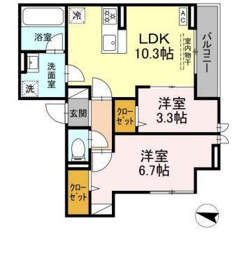 グランメールの間取り