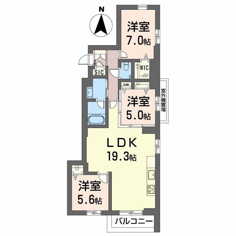 Avance東草深WESTの間取り