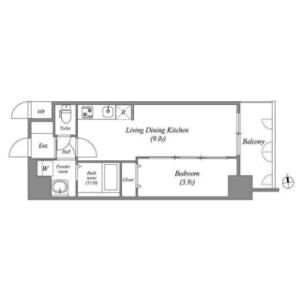 アドバンス名古屋アウリィの間取り