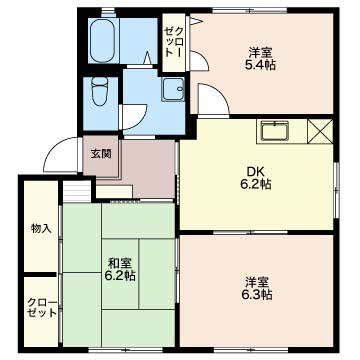 ルミエール一宮Cの間取り