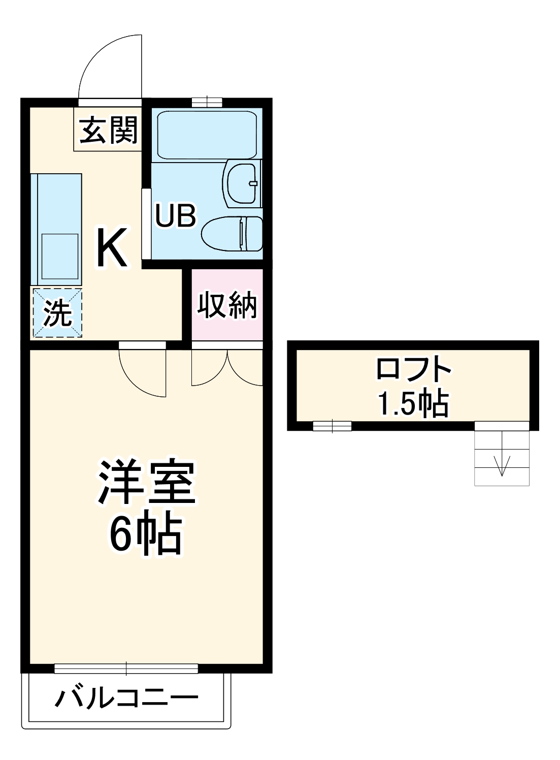 コーポサントーレアの間取り