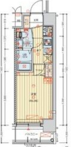エグゼ江坂WEST TAPPの間取り