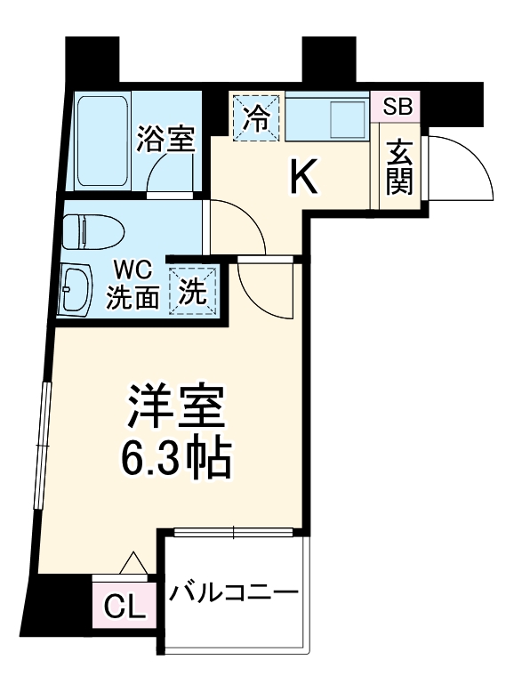 マーレ横浜白金の間取り