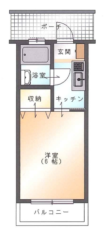 リバーサイドMIYAZAKIの間取り
