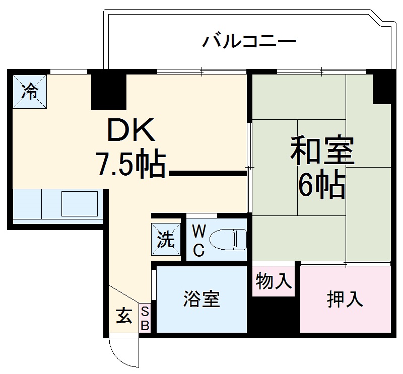 コーラルハイム上大岡の間取り