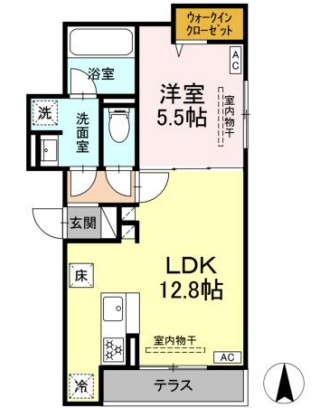 ブリューエン河原口の間取り
