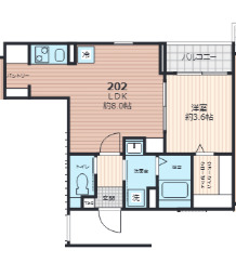 グランディール千葉新宿の間取り