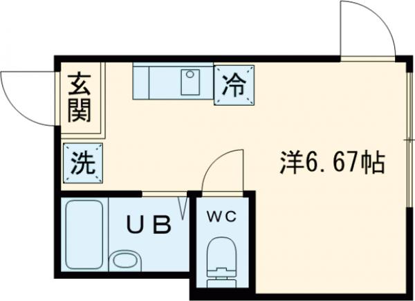マーベラス東恋ヶ窪Ⅰの間取り
