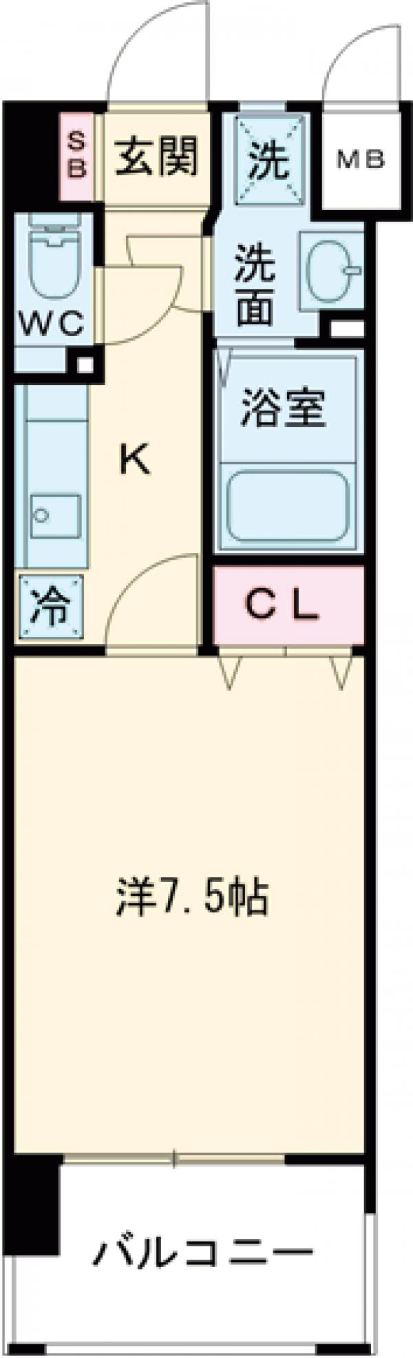 エンクレスト天神東Ⅲの間取り