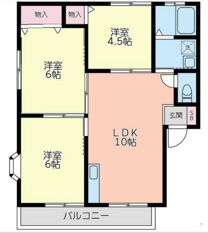 セジュールⅡの間取り