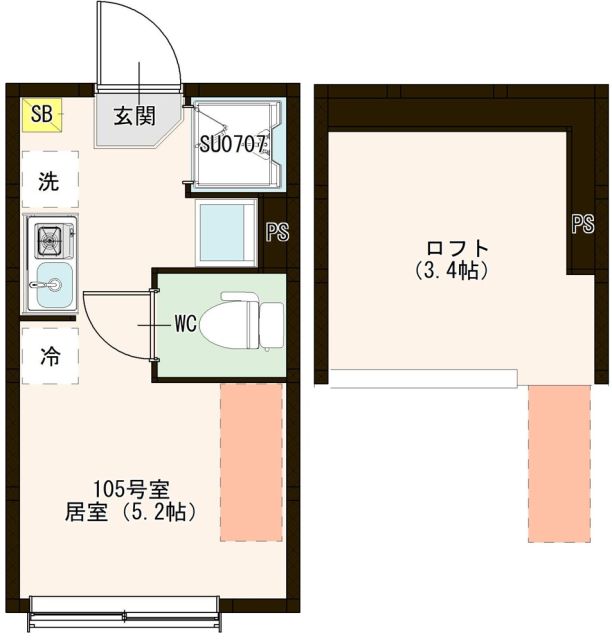 ハーモニーテラス高松Ⅰの間取り