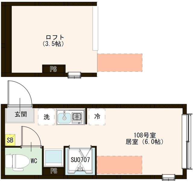 ハーモニーテラス高松Ⅰの間取り