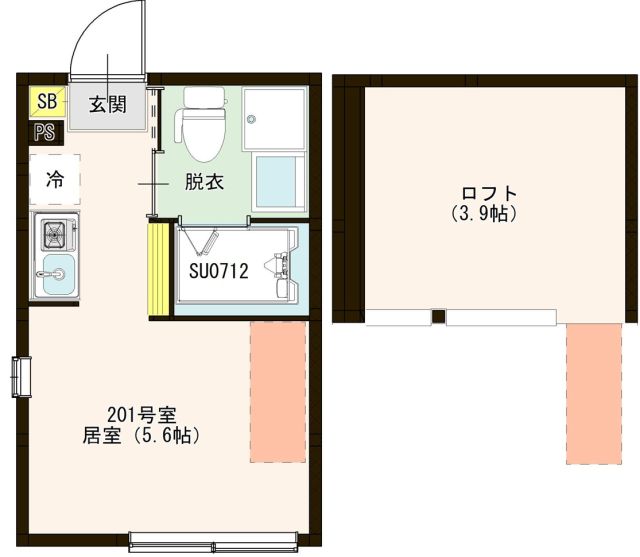 ハーモニーテラス高松Ⅰの間取り